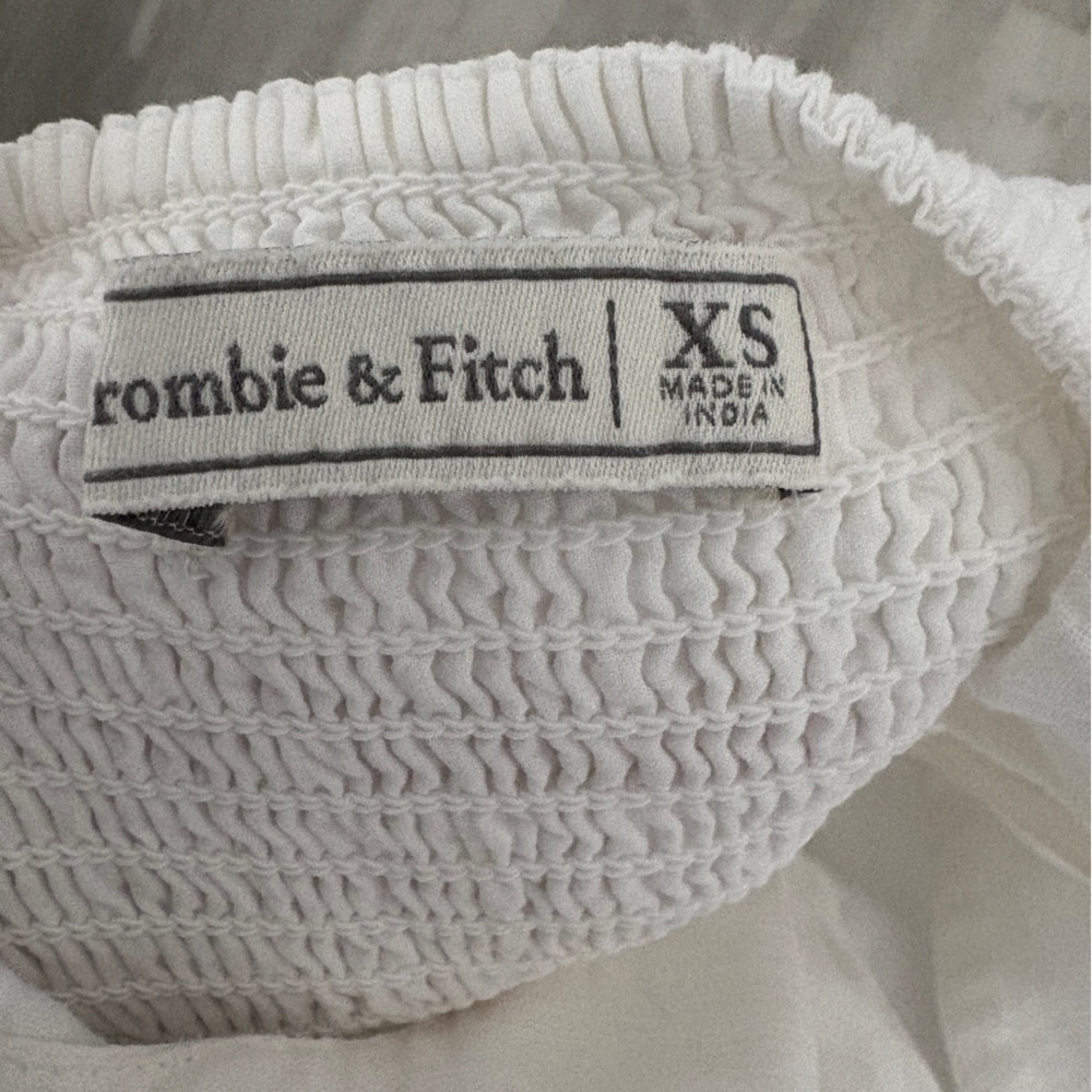 Abercrombie & Fitch White Linen Mini Dress - XS - Picture 4 of 7